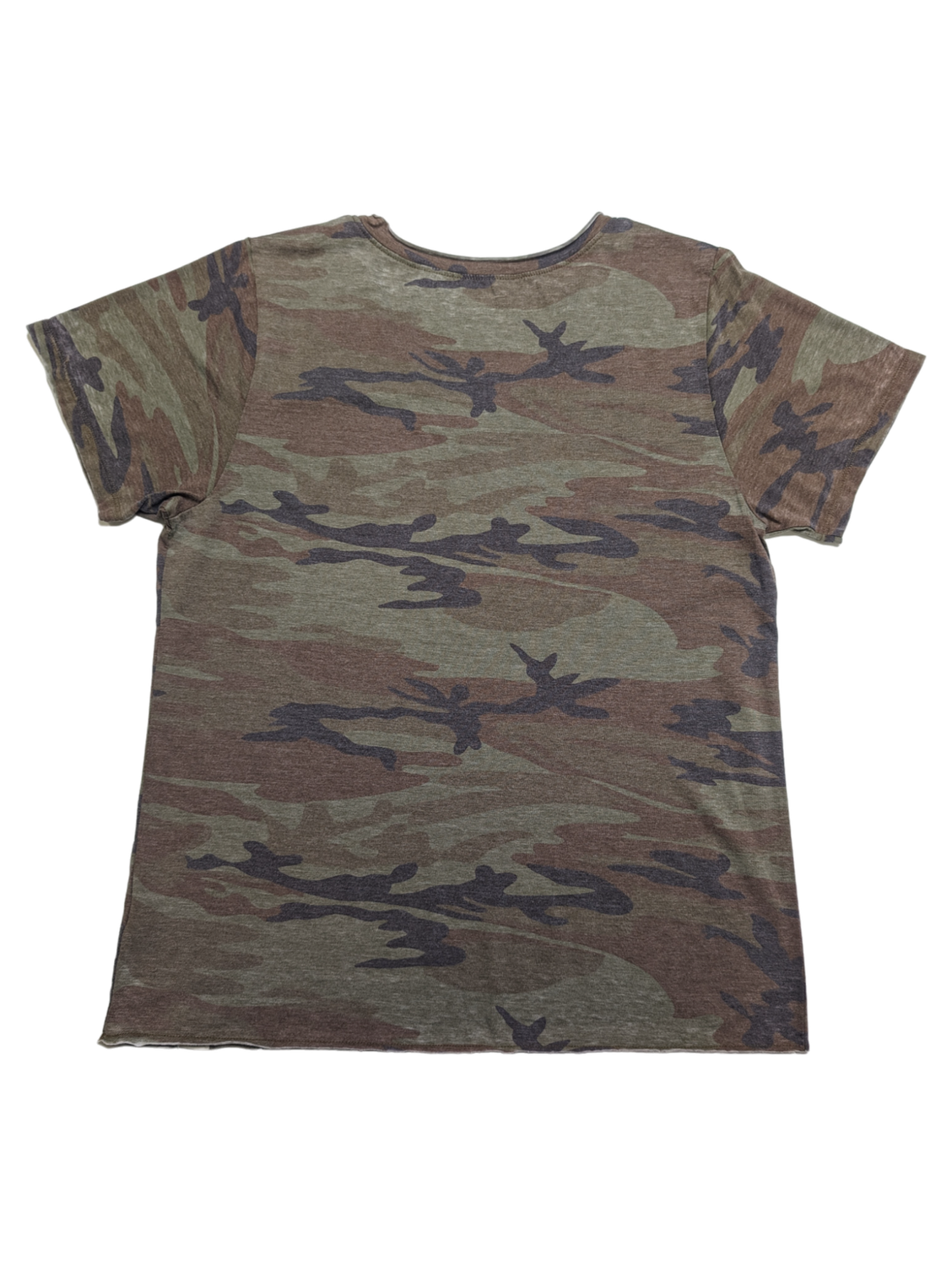 Camo V-Neck Tee
