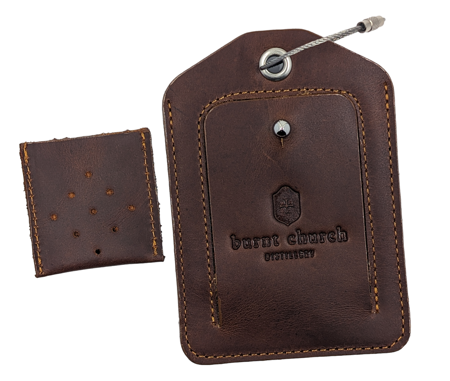 Leather Luggage Tag - Rustic