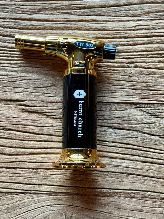 Cocktail Smoking Torch - Black/Gold Body