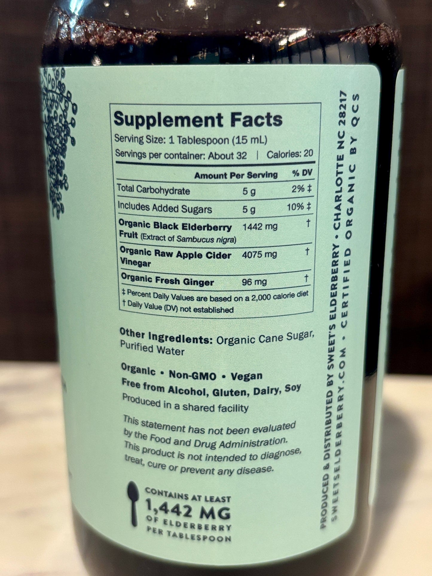 Sweet's Elderberry Shrub - 16 oz